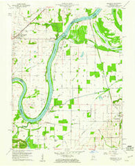 Keensburg Illinois Historical topographic map, 1:24000 scale, 7.5 X 7.5 Minute, Year 1959