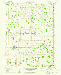 Kempton Indiana Historical topographic map, 1:24000 scale, 7.5 X 7.5 Minute, Year 1960