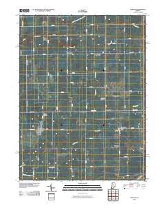 Kempton Indiana Historical topographic map, 1:24000 scale, 7.5 X 7.5 Minute, Year 2010