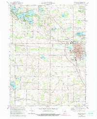 Kendallville Indiana Historical topographic map, 1:24000 scale, 7.5 X 7.5 Minute, Year 1973