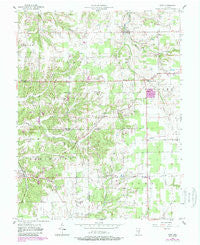 Kent Indiana Historical topographic map, 1:24000 scale, 7.5 X 7.5 Minute, Year 1956