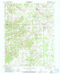 Kent Indiana Historical topographic map, 1:24000 scale, 7.5 X 7.5 Minute, Year 1956