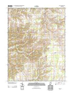 Kent Indiana Historical topographic map, 1:24000 scale, 7.5 X 7.5 Minute, Year 2013