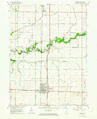 Kentland Indiana Historical topographic map, 1:24000 scale, 7.5 X 7.5 Minute, Year 1961
