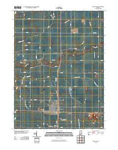 Kentland Indiana Historical topographic map, 1:24000 scale, 7.5 X 7.5 Minute, Year 2010