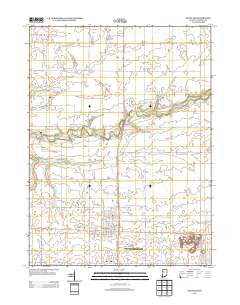 Kentland Indiana Historical topographic map, 1:24000 scale, 7.5 X 7.5 Minute, Year 2013