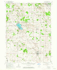 Kewanna Indiana Historical topographic map, 1:24000 scale, 7.5 X 7.5 Minute, Year 1962