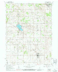 Kewanna Indiana Historical topographic map, 1:24000 scale, 7.5 X 7.5 Minute, Year 1962