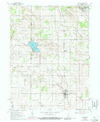 Kewanna Indiana Historical topographic map, 1:24000 scale, 7.5 X 7.5 Minute, Year 1962