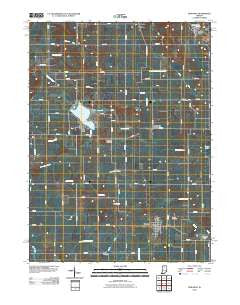 Kewanna Indiana Historical topographic map, 1:24000 scale, 7.5 X 7.5 Minute, Year 2010