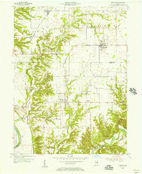Kingman Indiana Historical topographic map, 1:24000 scale, 7.5 X 7.5 Minute, Year 1955