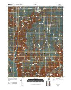 Kingman Indiana Historical topographic map, 1:24000 scale, 7.5 X 7.5 Minute, Year 2010