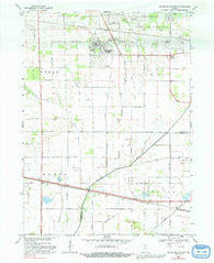 Kingsford Heights Indiana Historical topographic map, 1:24000 scale, 7.5 X 7.5 Minute, Year 1969