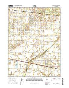 Kingsford Heights Indiana Current topographic map, 1:24000 scale, 7.5 X 7.5 Minute, Year 2016