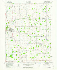 Kirklin Indiana Historical topographic map, 1:24000 scale, 7.5 X 7.5 Minute, Year 1961