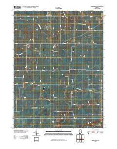 Kirkpatrick Indiana Historical topographic map, 1:24000 scale, 7.5 X 7.5 Minute, Year 2010
