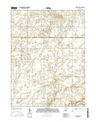 Kirkpatrick Indiana Current topographic map, 1:24000 scale, 7.5 X 7.5 Minute, Year 2016