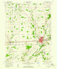 Knightstown Indiana Historical topographic map, 1:24000 scale, 7.5 X 7.5 Minute, Year 1960
