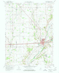 Knightstown Indiana Historical topographic map, 1:24000 scale, 7.5 X 7.5 Minute, Year 1960