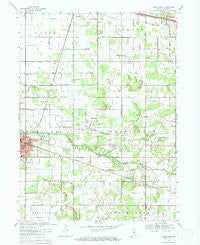Knox East Indiana Historical topographic map, 1:24000 scale, 7.5 X 7.5 Minute, Year 1969