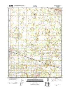 Knox East Indiana Historical topographic map, 1:24000 scale, 7.5 X 7.5 Minute, Year 2013