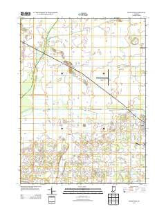 Knox West Indiana Historical topographic map, 1:24000 scale, 7.5 X 7.5 Minute, Year 2013