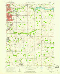 Kokomo East Indiana Historical topographic map, 1:24000 scale, 7.5 X 7.5 Minute, Year 1960