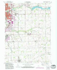 Kokomo East Indiana Historical topographic map, 1:24000 scale, 7.5 X 7.5 Minute, Year 1960