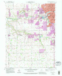 Kokomo West Indiana Historical topographic map, 1:24000 scale, 7.5 X 7.5 Minute, Year 1992