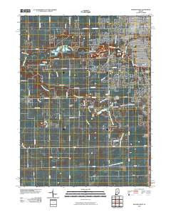 Kokomo West Indiana Historical topographic map, 1:24000 scale, 7.5 X 7.5 Minute, Year 2010