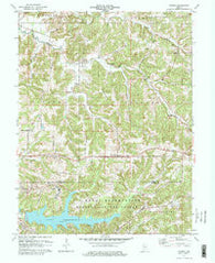 Koleen Indiana Historical topographic map, 1:24000 scale, 7.5 X 7.5 Minute, Year 1978