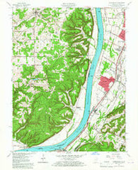 Kosmosdale Kentucky Historical topographic map, 1:24000 scale, 7.5 X 7.5 Minute, Year 1960