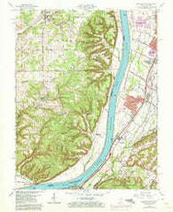 Kosmosdale Kentucky Historical topographic map, 1:24000 scale, 7.5 X 7.5 Minute, Year 1960