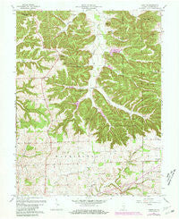 Kossuth Indiana Historical topographic map, 1:24000 scale, 7.5 X 7.5 Minute, Year 1963