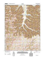 Kossuth Indiana Historical topographic map, 1:24000 scale, 7.5 X 7.5 Minute, Year 2013