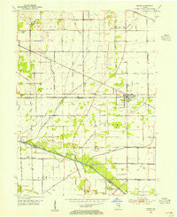 Kouts Indiana Historical topographic map, 1:24000 scale, 7.5 X 7.5 Minute, Year 1953