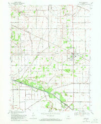 Kouts Indiana Historical topographic map, 1:24000 scale, 7.5 X 7.5 Minute, Year 1969