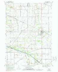 Kouts Indiana Historical topographic map, 1:24000 scale, 7.5 X 7.5 Minute, Year 1969