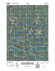 Kouts Indiana Historical topographic map, 1:24000 scale, 7.5 X 7.5 Minute, Year 2010