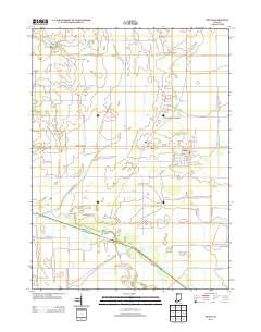 Kouts Indiana Historical topographic map, 1:24000 scale, 7.5 X 7.5 Minute, Year 2013