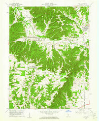 Kurtz Indiana Historical topographic map, 1:24000 scale, 7.5 X 7.5 Minute, Year 1959