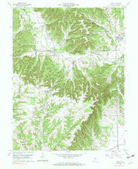 Kurtz Indiana Historical topographic map, 1:24000 scale, 7.5 X 7.5 Minute, Year 1959
