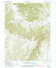 Kurtz Indiana Historical topographic map, 1:24000 scale, 7.5 X 7.5 Minute, Year 1959