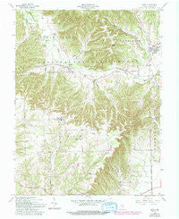 Kurtz Indiana Historical topographic map, 1:24000 scale, 7.5 X 7.5 Minute, Year 1959