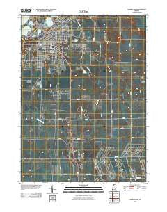 LaPorte East Indiana Historical topographic map, 1:24000 scale, 7.5 X 7.5 Minute, Year 2010