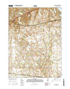 LaPorte West Indiana Current topographic map, 1:24000 scale, 7.5 X 7.5 Minute, Year 2016