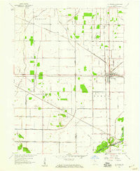 La Crosse Indiana Historical topographic map, 1:24000 scale, 7.5 X 7.5 Minute, Year 1958