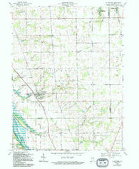 La Fontaine Indiana Historical topographic map, 1:24000 scale, 7.5 X 7.5 Minute, Year 1969