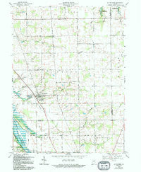 La Fontaine Indiana Historical topographic map, 1:24000 scale, 7.5 X 7.5 Minute, Year 1969