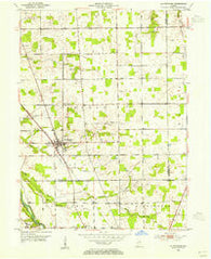 La Fontaine Indiana Historical topographic map, 1:24000 scale, 7.5 X 7.5 Minute, Year 1953
